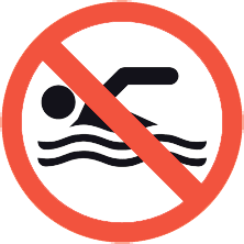 Zwemmen in de Rijn is verboden